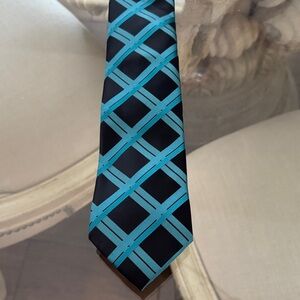 Stylish Black and Blue Men's Tie